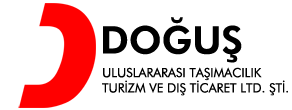 Doğuş International Transport logo with black text.